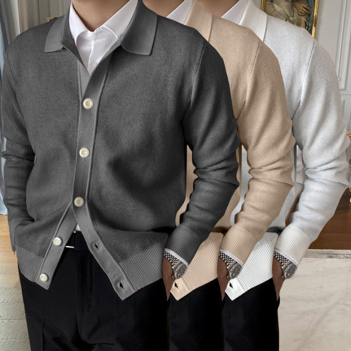 Hot Sale 50% OFFMen's Lapel Knitted Cardigan