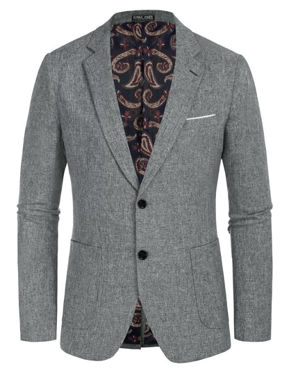 Men's Casual Sport Coat Blazer Two Buttons Lightweight Business Jackets