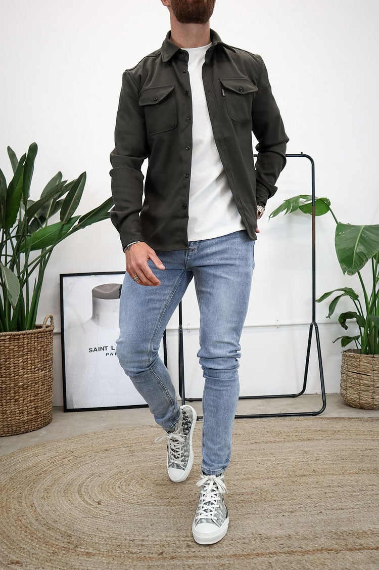 Men's Button Down Shirt Jacket (Buy 2 Free Shipping)