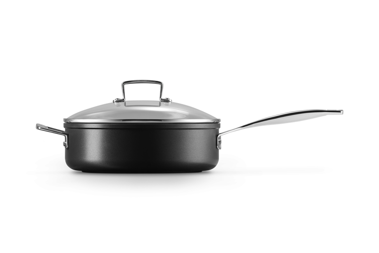 Toughened Non-Stick Saute Pan with Glass Lid