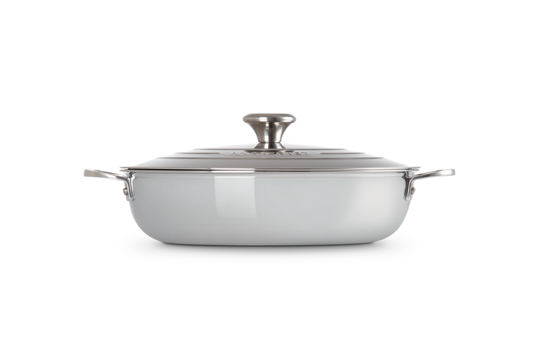 Signature Stainless Steel Shallow Casserole with Lid