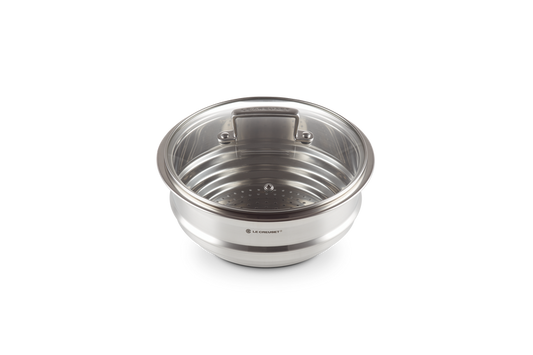 Stainless Steel Multi-steamer with Glass Lid