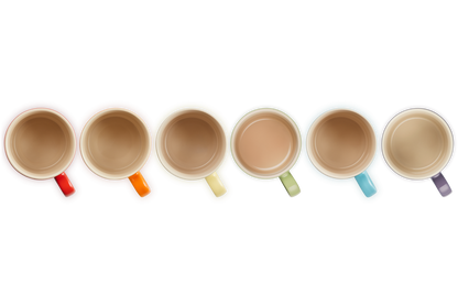 Stoneware Rainbow Set of 6 Mugs