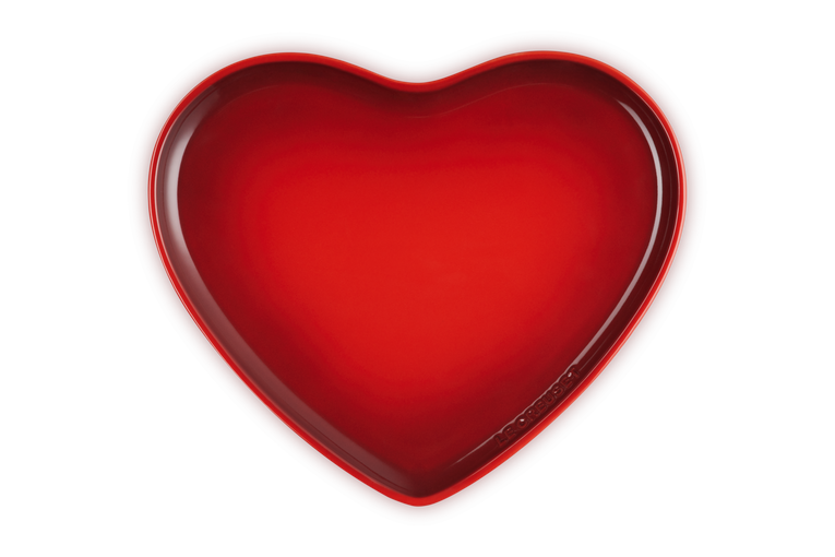Stoneware Heart Serving Platter