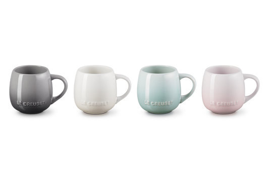 Stoneware Coupe Set of 4 Mugs
