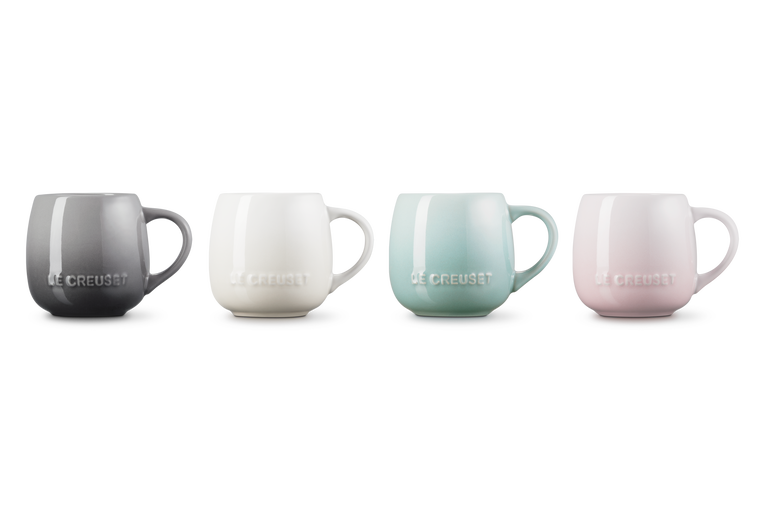 Stoneware Coupe Set of 4 Mugs