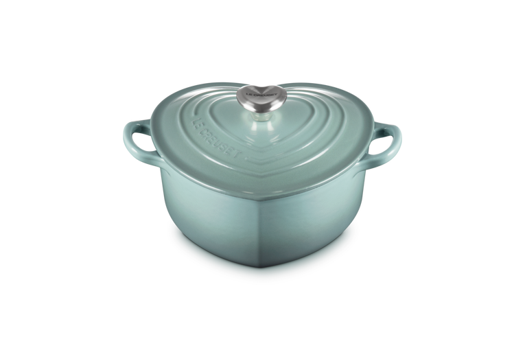 Cast Iron Heart Shaped Casserole with Heart Knob