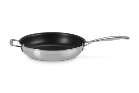 3-ply Stainless Steel Non-Stick Frying Pan with Helper Handle