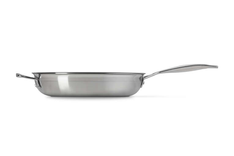 3-ply Stainless Steel Non-Stick Frying Pan with Helper Handle