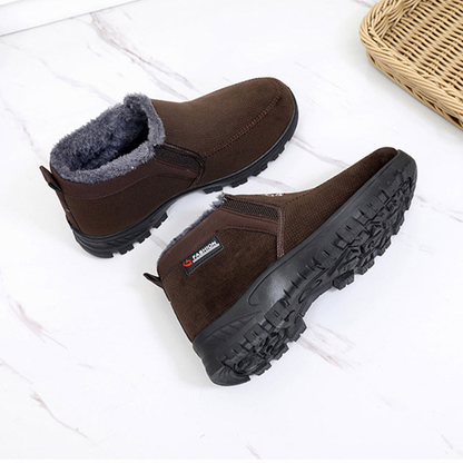 (CLEARANCE SALE 70% OFF)) Men's 2024 Winter New Waterproof And Non-Slip Slip-On Warm Cotton Shoes Correction Ankle Support Wide Toe Arch Support Sports Shoes
