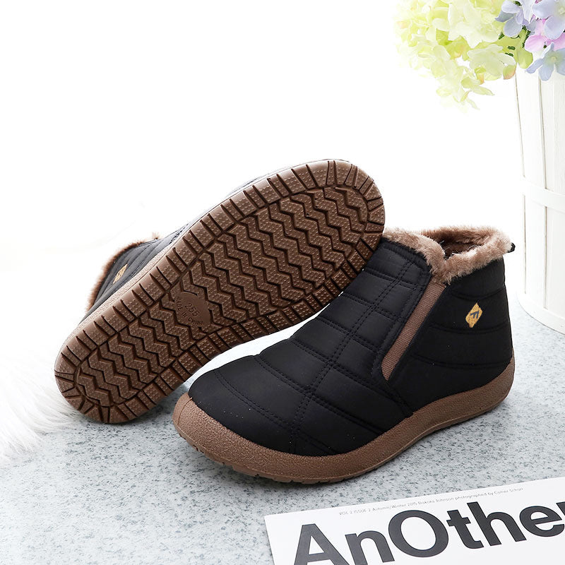 (Limited Time Discount 50% off)Men's Winter Warm Wide Head Arch Support Orthopedic Boots Lightweight Waterproof Non-slip Slip-On Boots