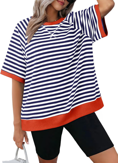 Women's Oversized Striped T Shirts (Buy 3 Free Shipping)