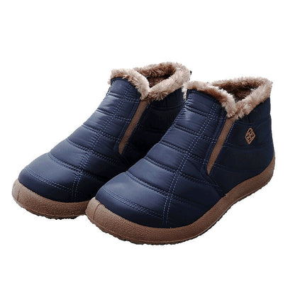 (Limited Time Discount 50% off)Men's Winter Warm Wide Head Arch Support Orthopedic Boots Lightweight Waterproof Non-slip Slip-On Boots