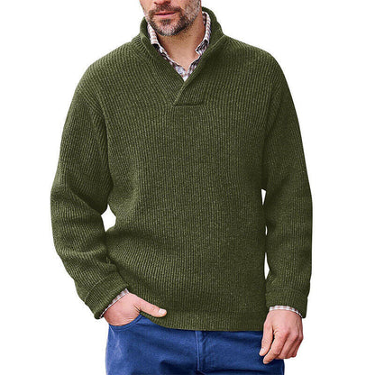 Men's Cashmere Casual Solid Color Sweater