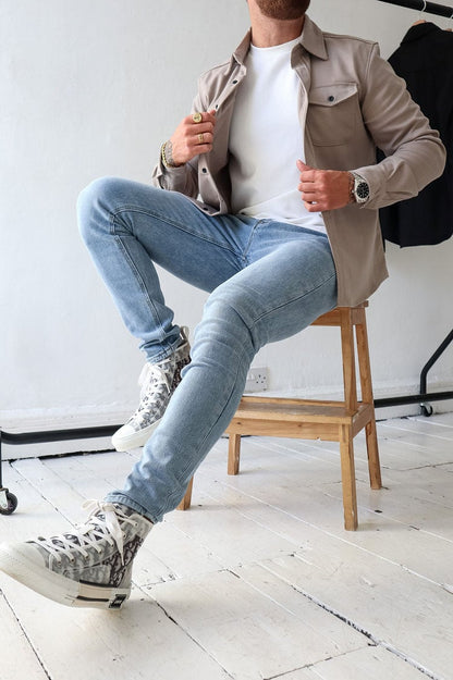 Men's Button Down Shirt Jacket (Buy 2 Free Shipping)